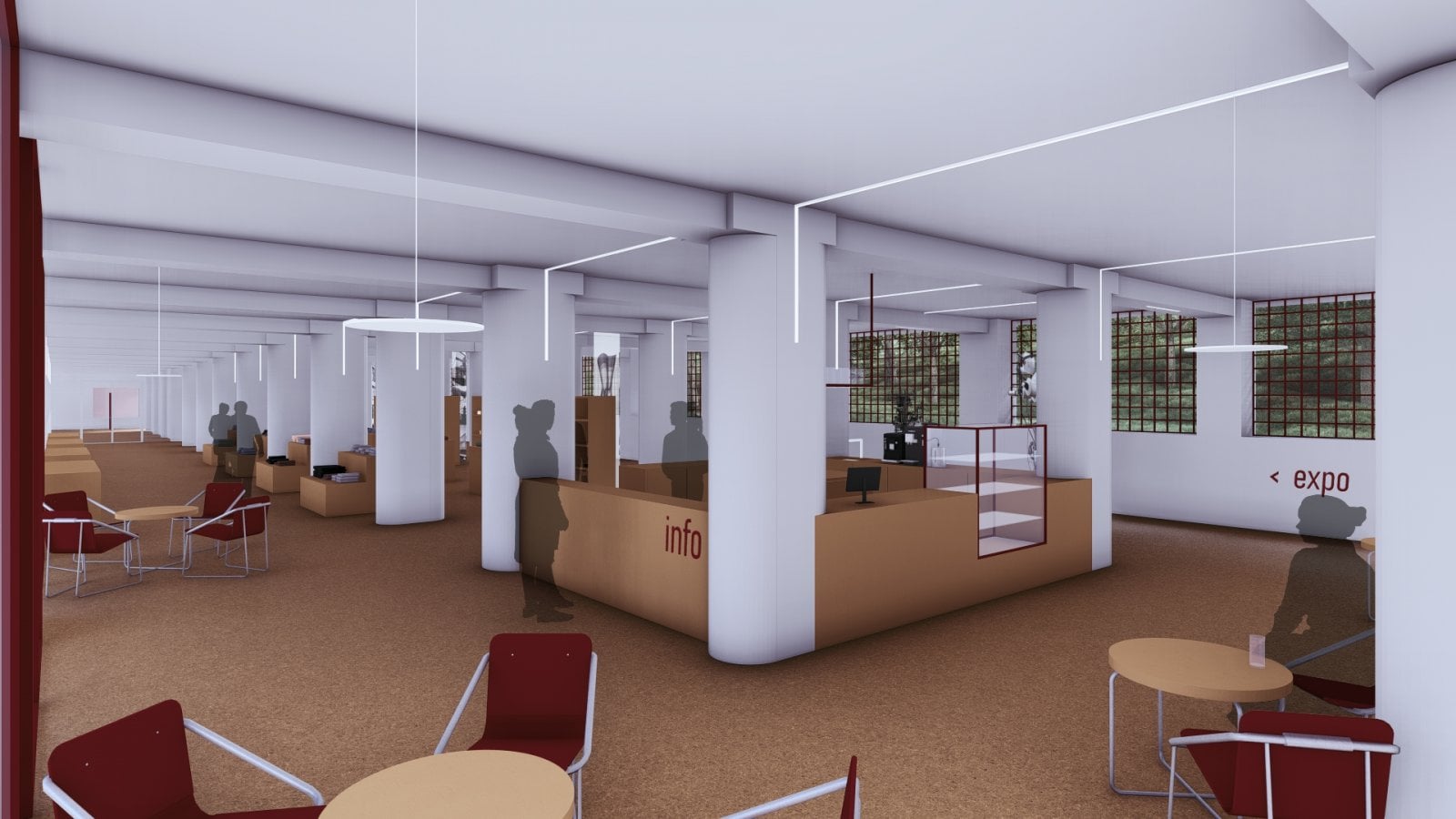 Vizualizace návštěvnického centra v Schindlerové pletárně v Krásné Lípě