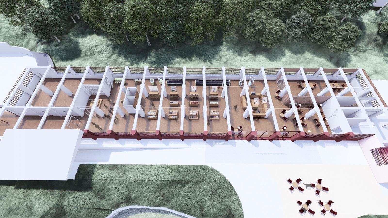 Vizualizace návštěvnického centra v Schindlerové pletárně v Krásné Lípě