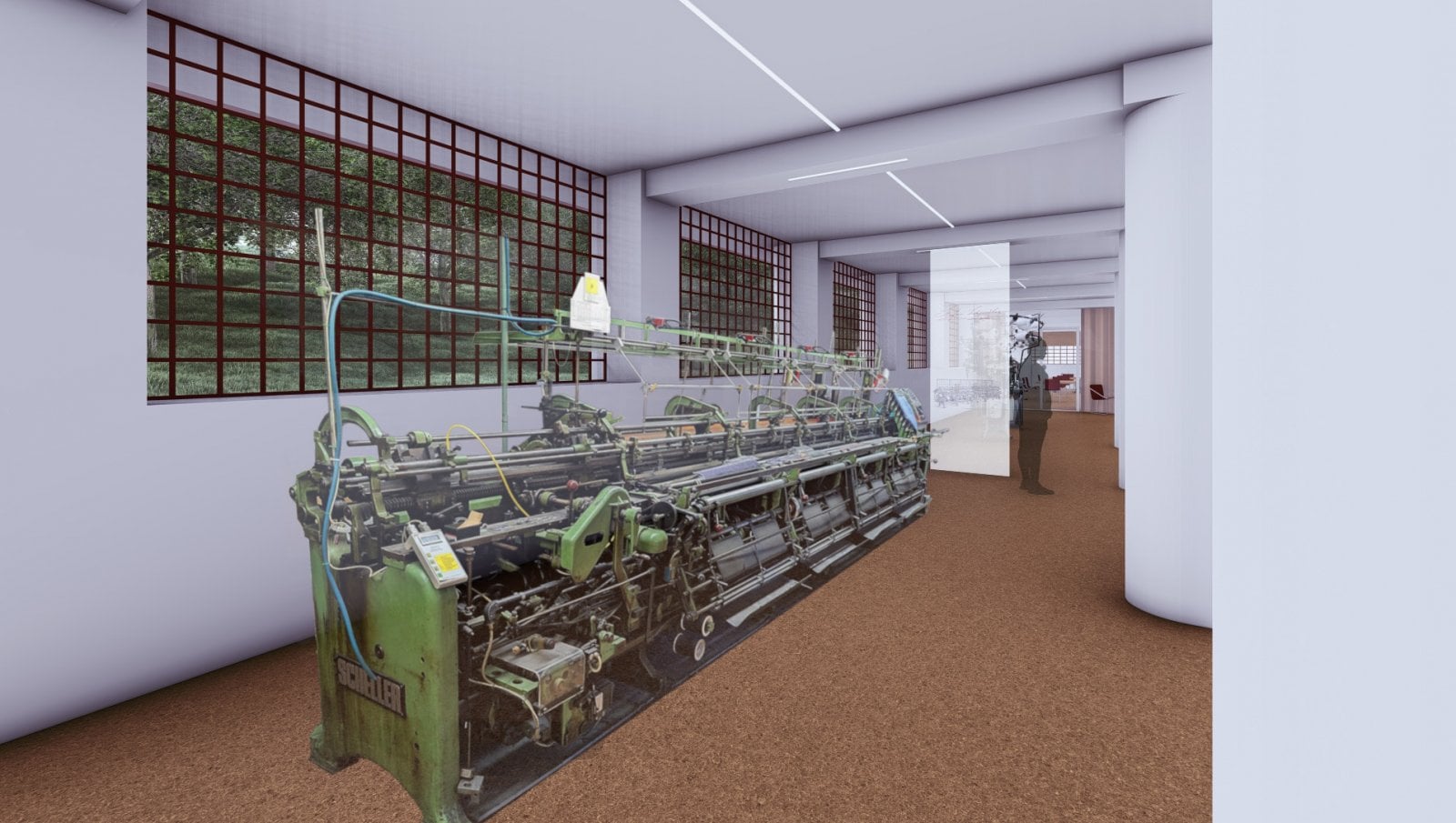 Vizualizace návštěvnického centra v Schindlerové pletárně v Krásné Lípě