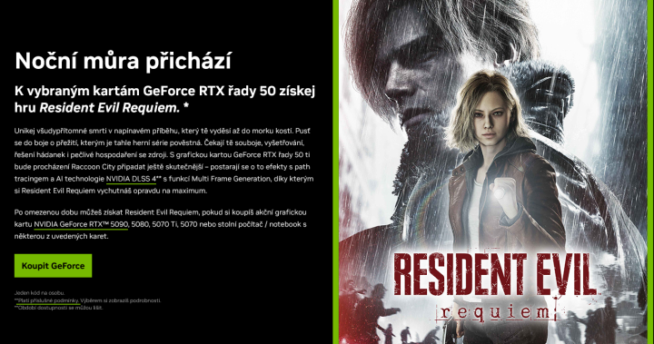 Resident Evil Requiem ke grafikám Nvidia