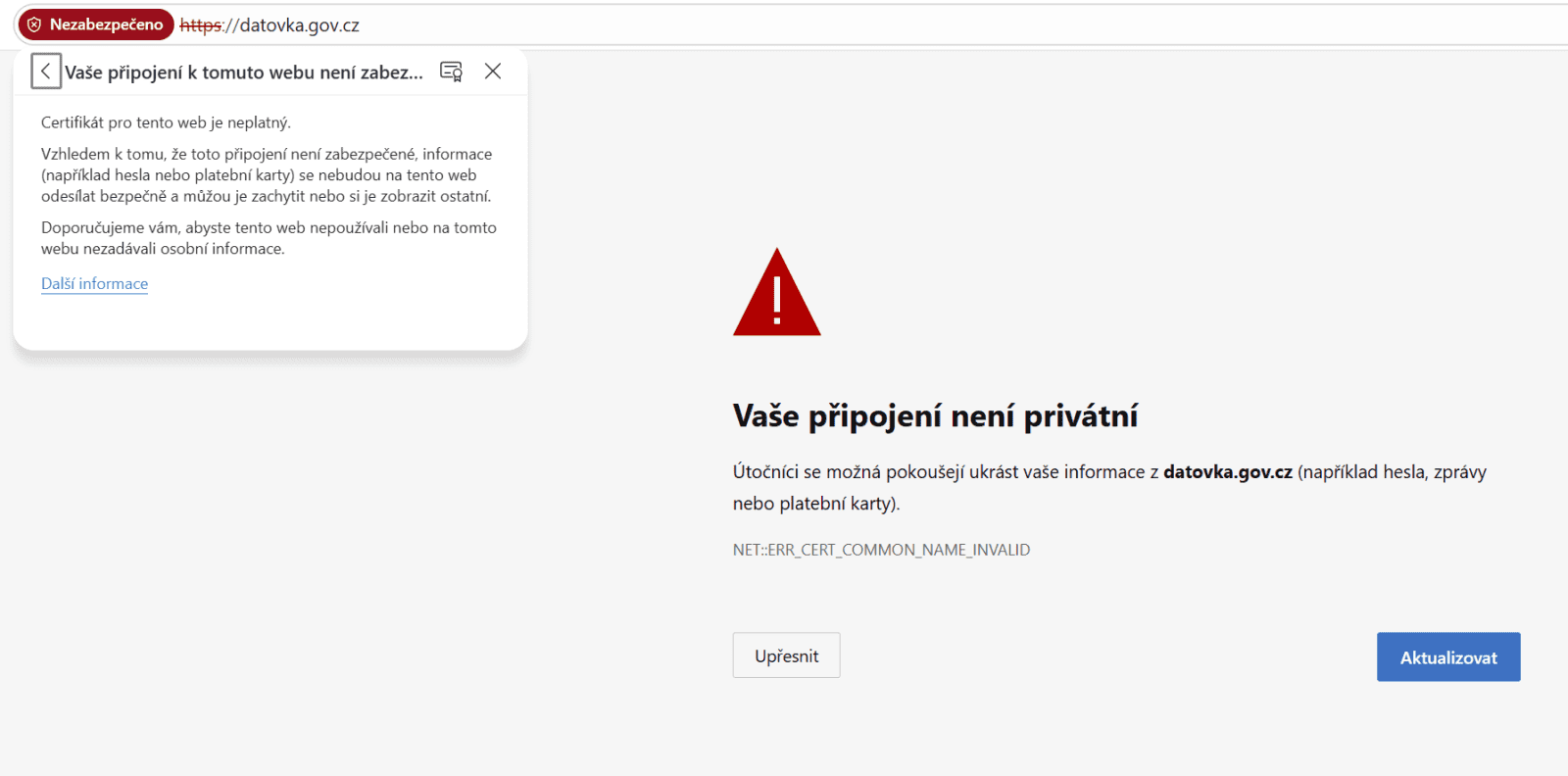 E-government - datove schranky - certifikat
