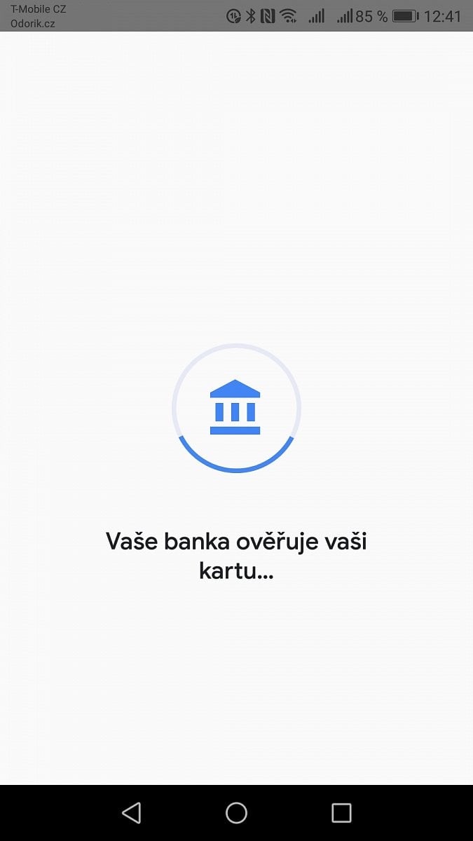 Aktivace karty Maestro od Fio banky ve službě Google Pay (04/2018)
