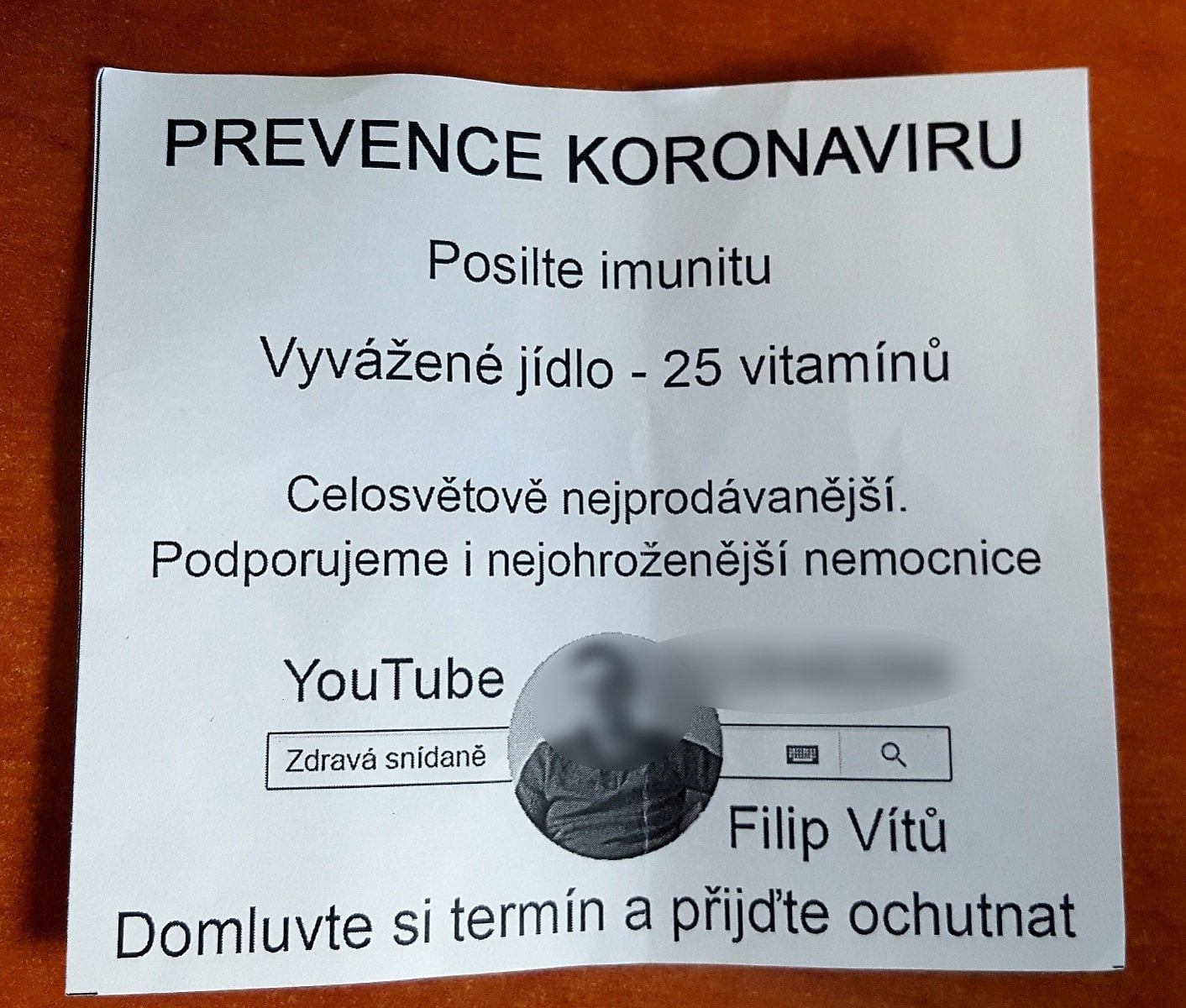 Zneužívání epidemie při prodeji doplňků stravy