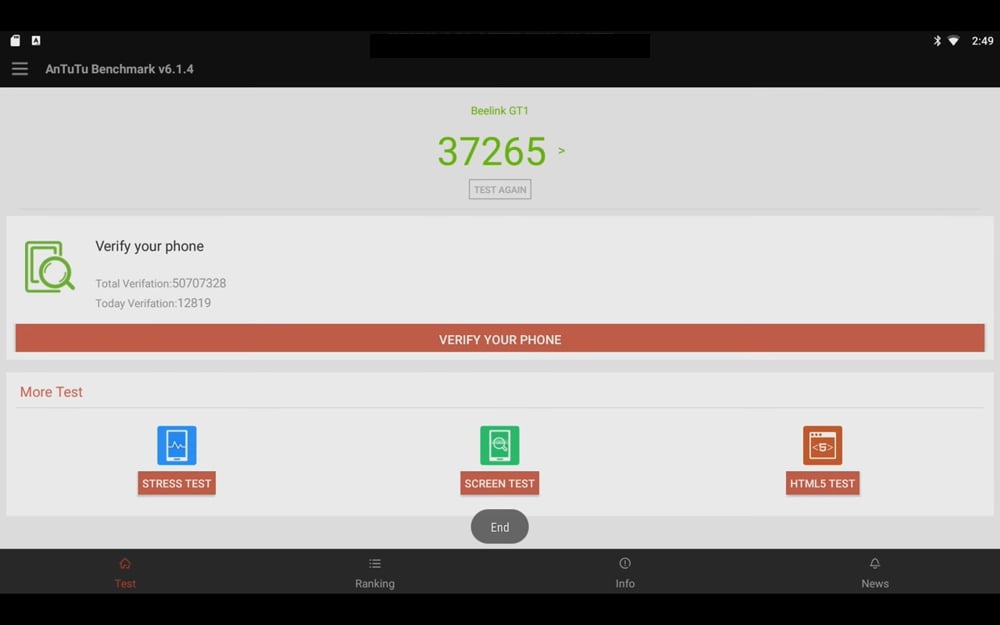 Benchmarky – tovární specifikace