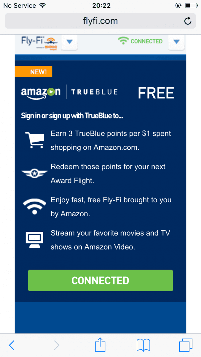 Fly-Fi, rychlý internet v letadlech jetBlue zdarma