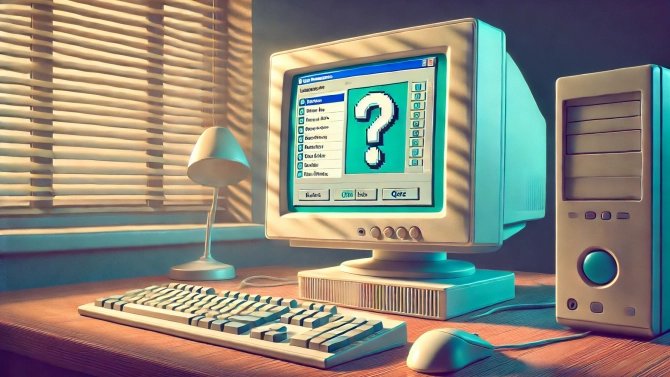 Kvíz ikon starých programů