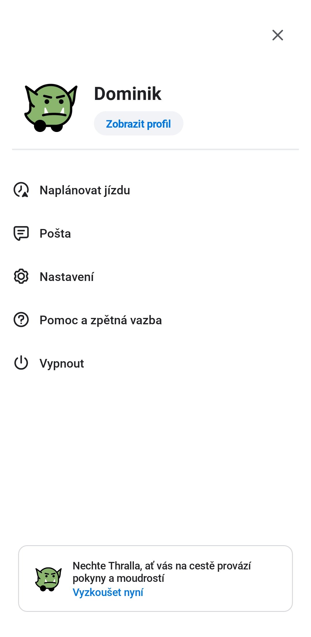 Cesta k Thrallovi vede skrze nastavení nebo vyskakovací okno