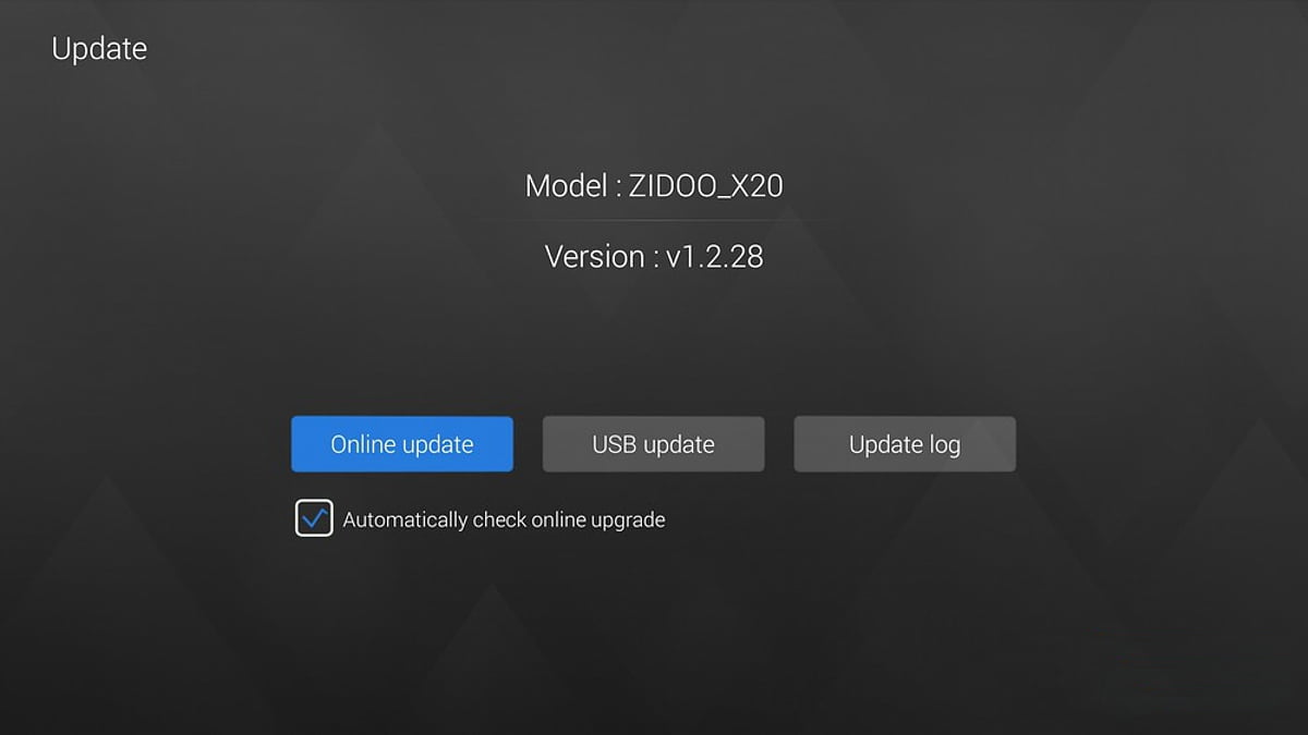 Zidoo X20 Pro - Síťová nastavení a ostatní nastavení