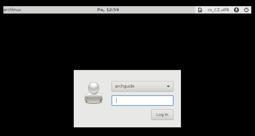 Arch: správci přihlášení