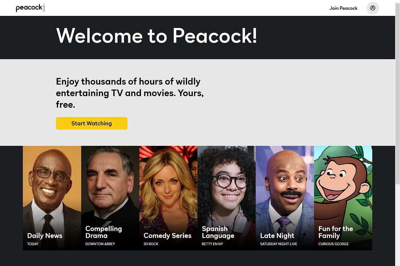 Peacock: Registrace a nastavení