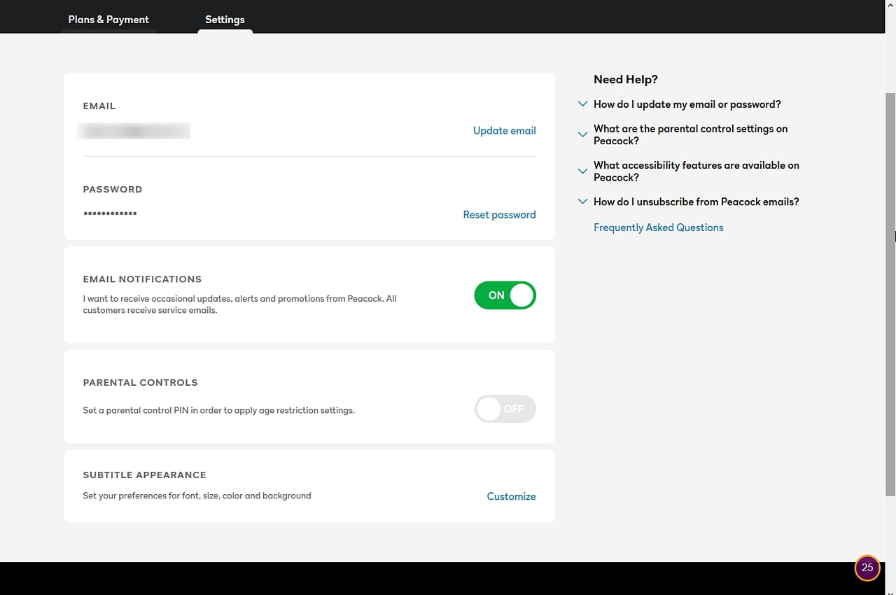 Peacock: Registrace a nastavení