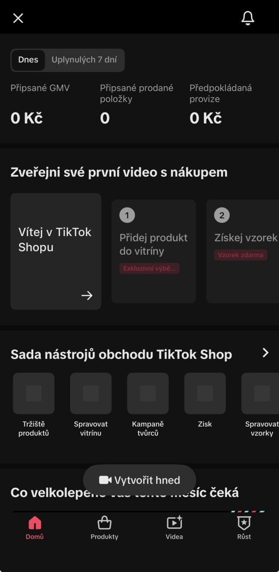 TikTok spustil v ČR Partnerský program pro svůj shop