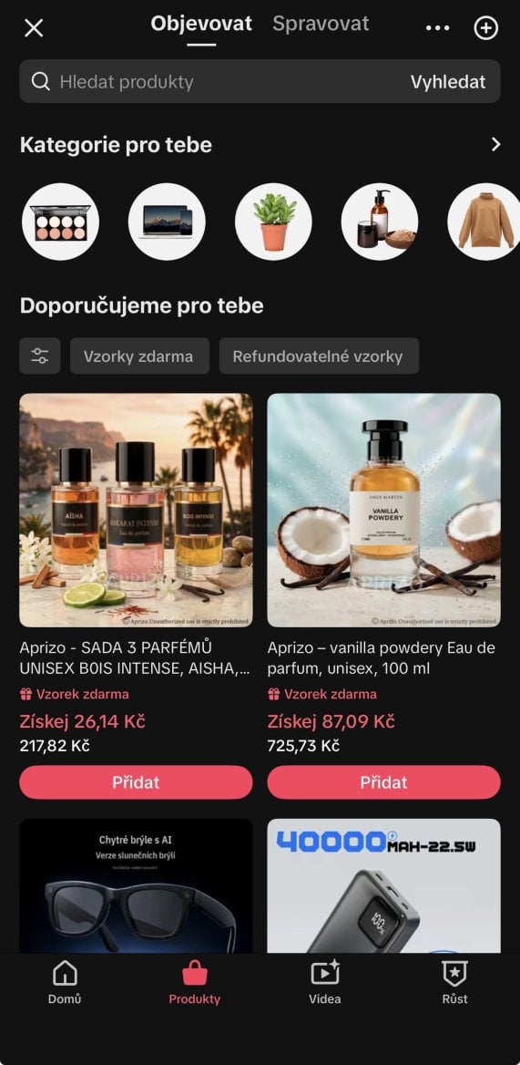 TikTok spustil v ČR Partnerský program pro svůj shop