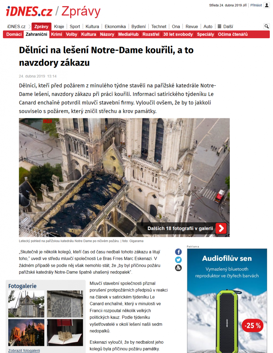 Detail článku v dosavadní podobě iDNES.cz