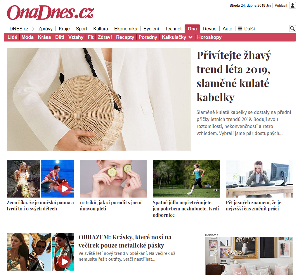 Dosavadní OnaDnes.cz