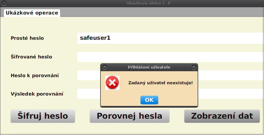 JavaFX: připojení a zobrazení dat s šifrovaným heslem