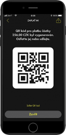 Vygenerovaný QR kód.
