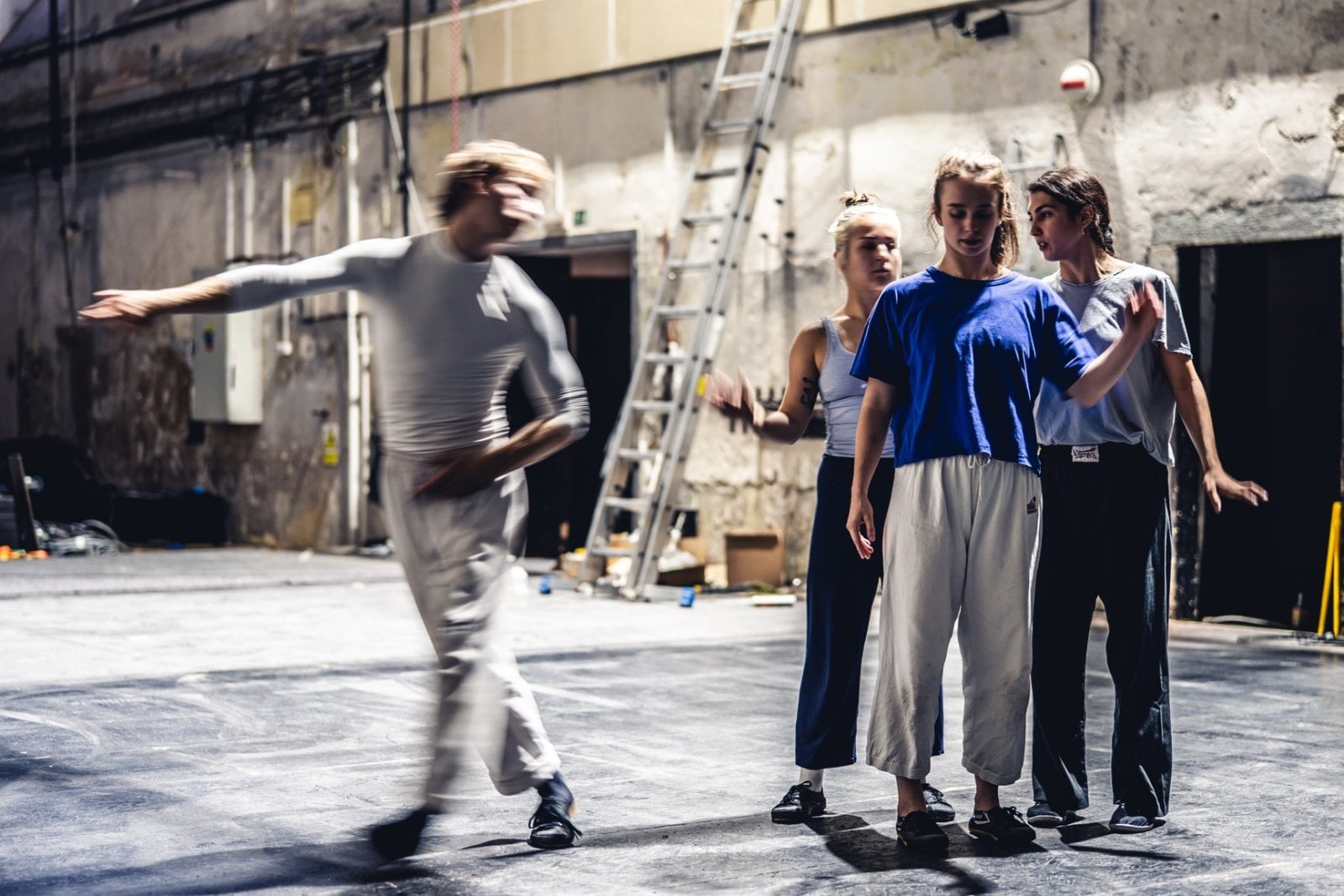 Zkoušky Cirku La Putyka na představení St.art