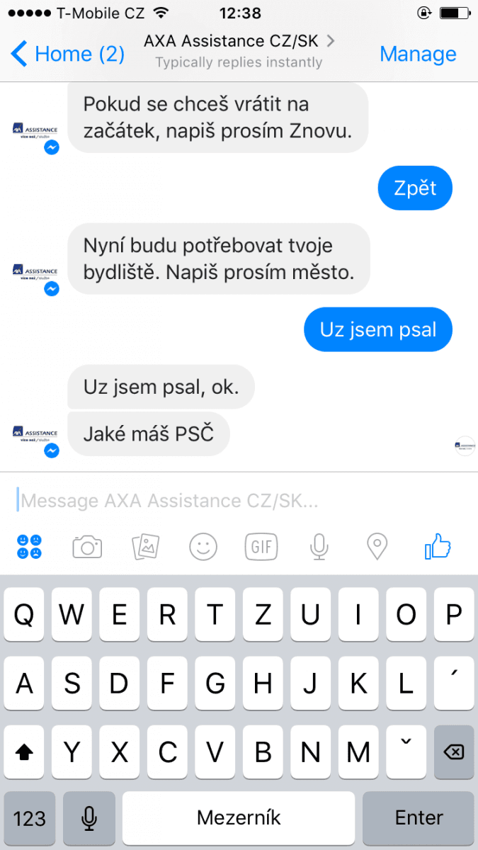 Chatbot AXA Assistance