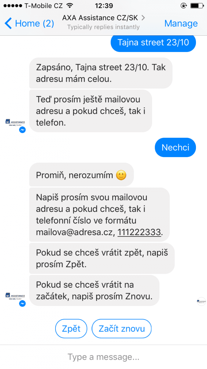 Chatbot AXA Assistance