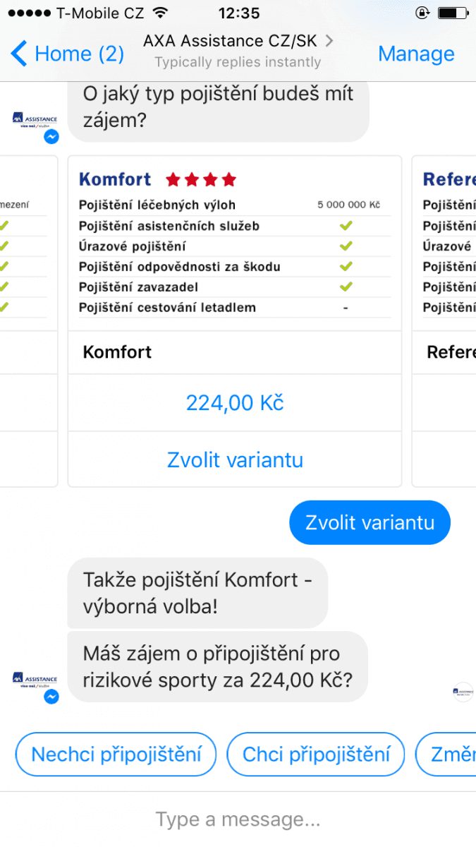 Chatbot AXA Assistance