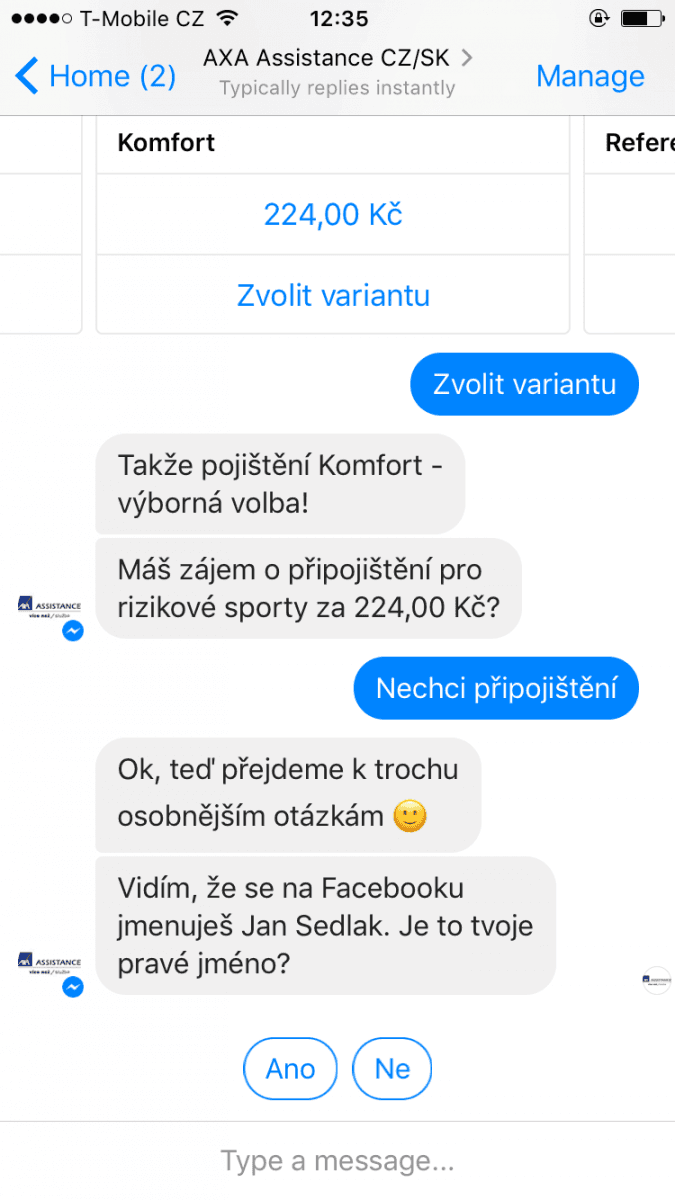 Chatbot AXA Assistance