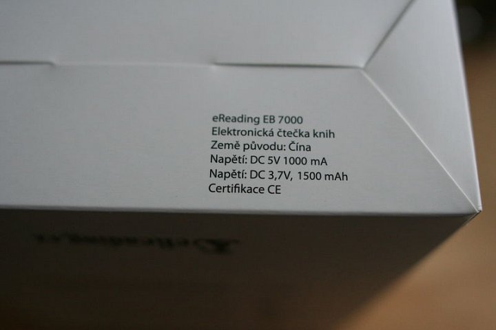 Čtečka eReading Second Edition