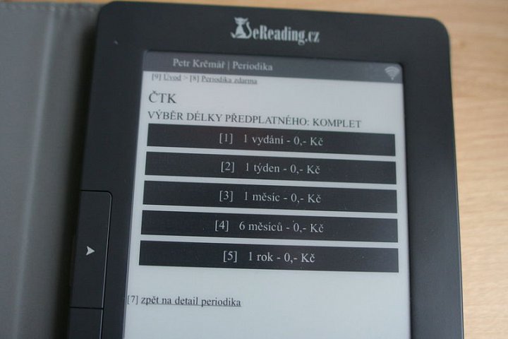 Čtečka eReading Second Edition