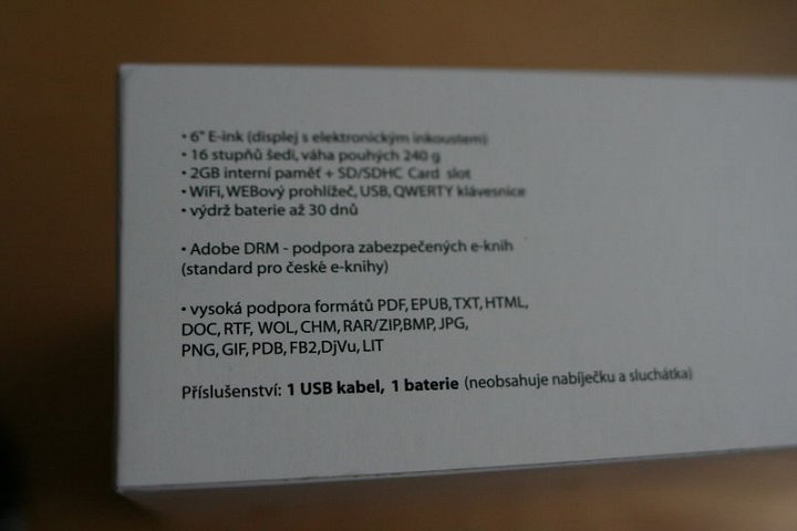 Čtečka eReading Second Edition