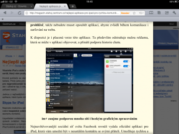 Diigo Browser nabízí speciální režim pro pohodlné čtení článků i blokování reklam