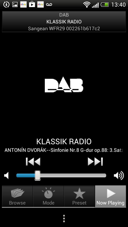 Náhledy z aplikace iSangean