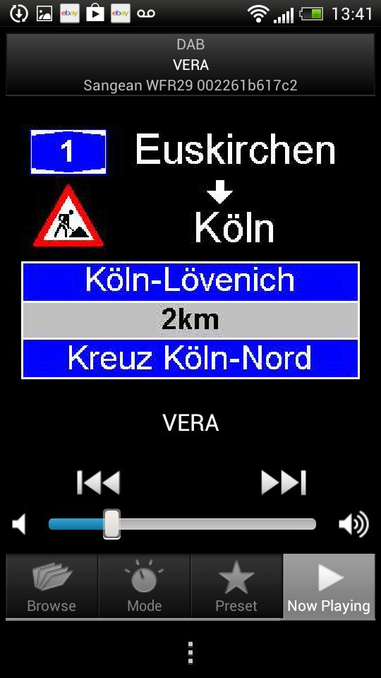 Náhledy z aplikace iSangean