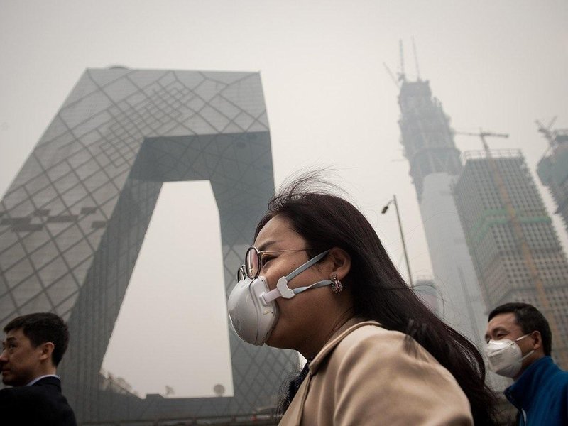 Smog v Pekingu, ilustrační foto