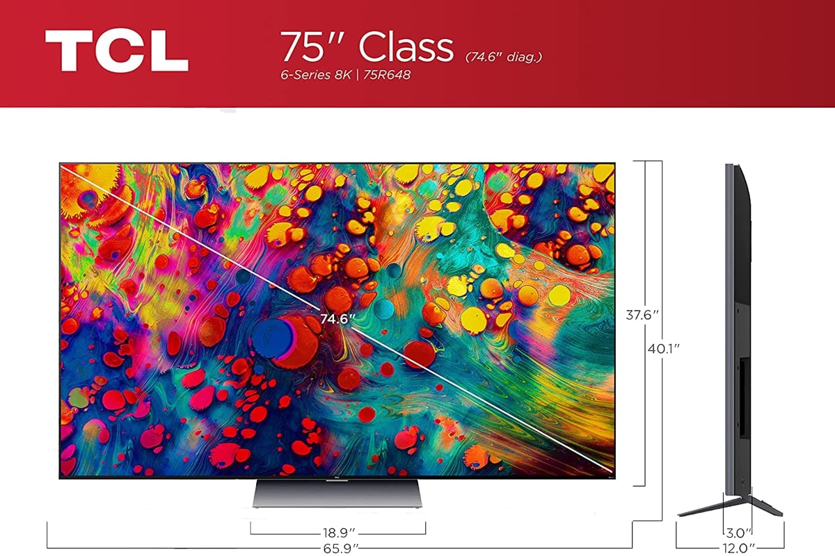 8K Mini-LED TV TCL s Roku OS