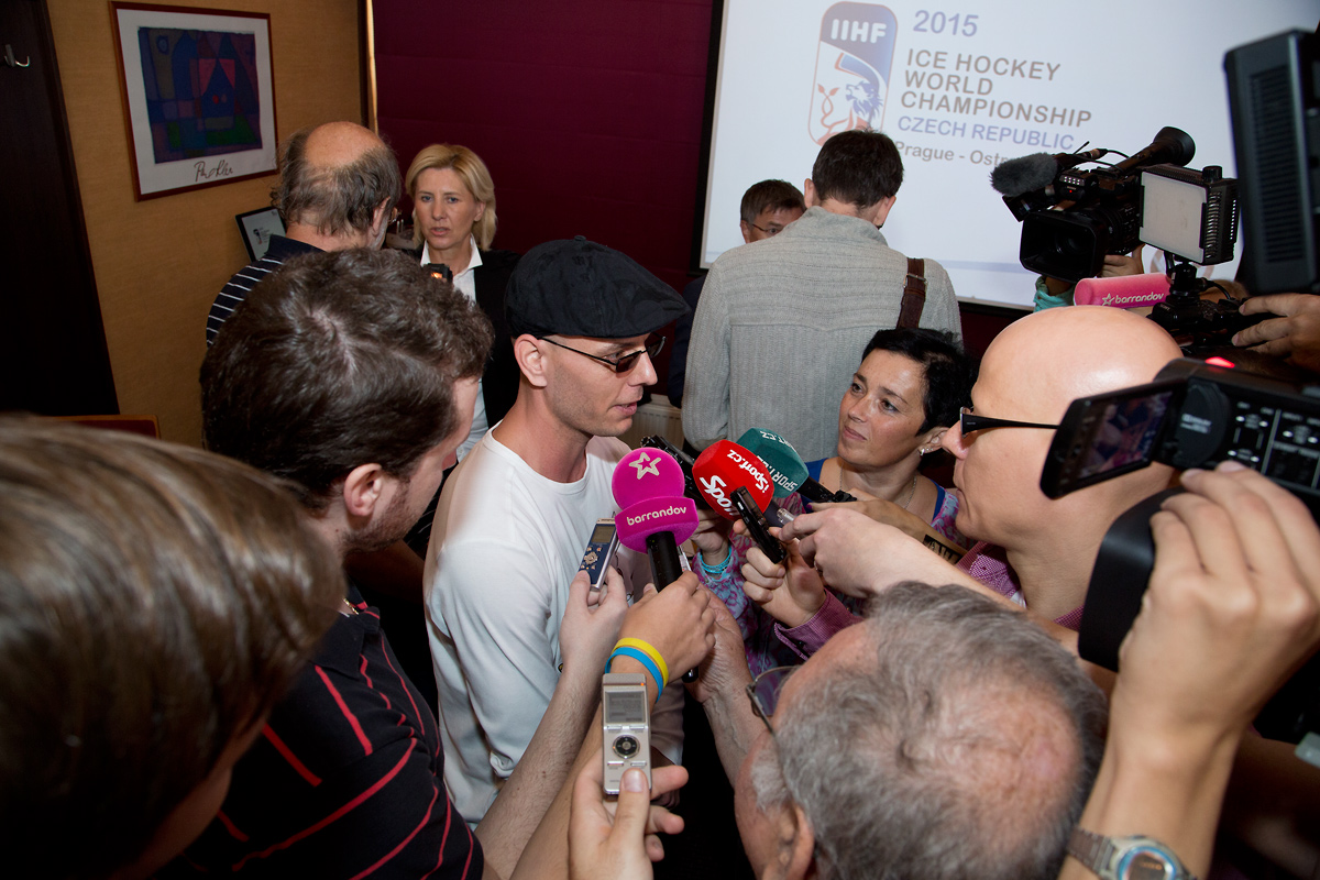 Tisková konference Českého svazu ledního hokeje a České televize