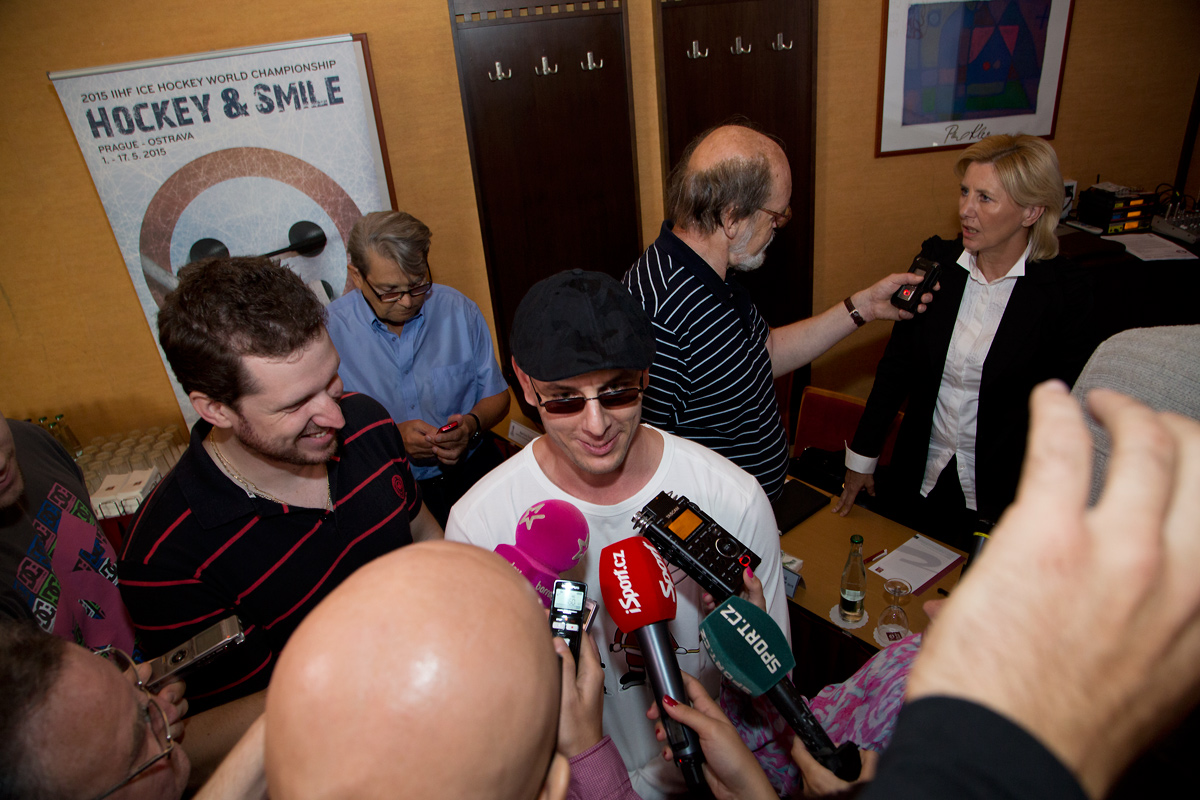 Tisková konference Českého svazu ledního hokeje a České televize