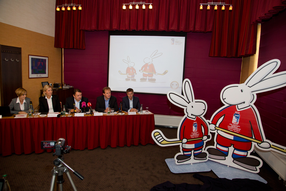 Tisková konference Českého svazu ledního hokeje a České televize