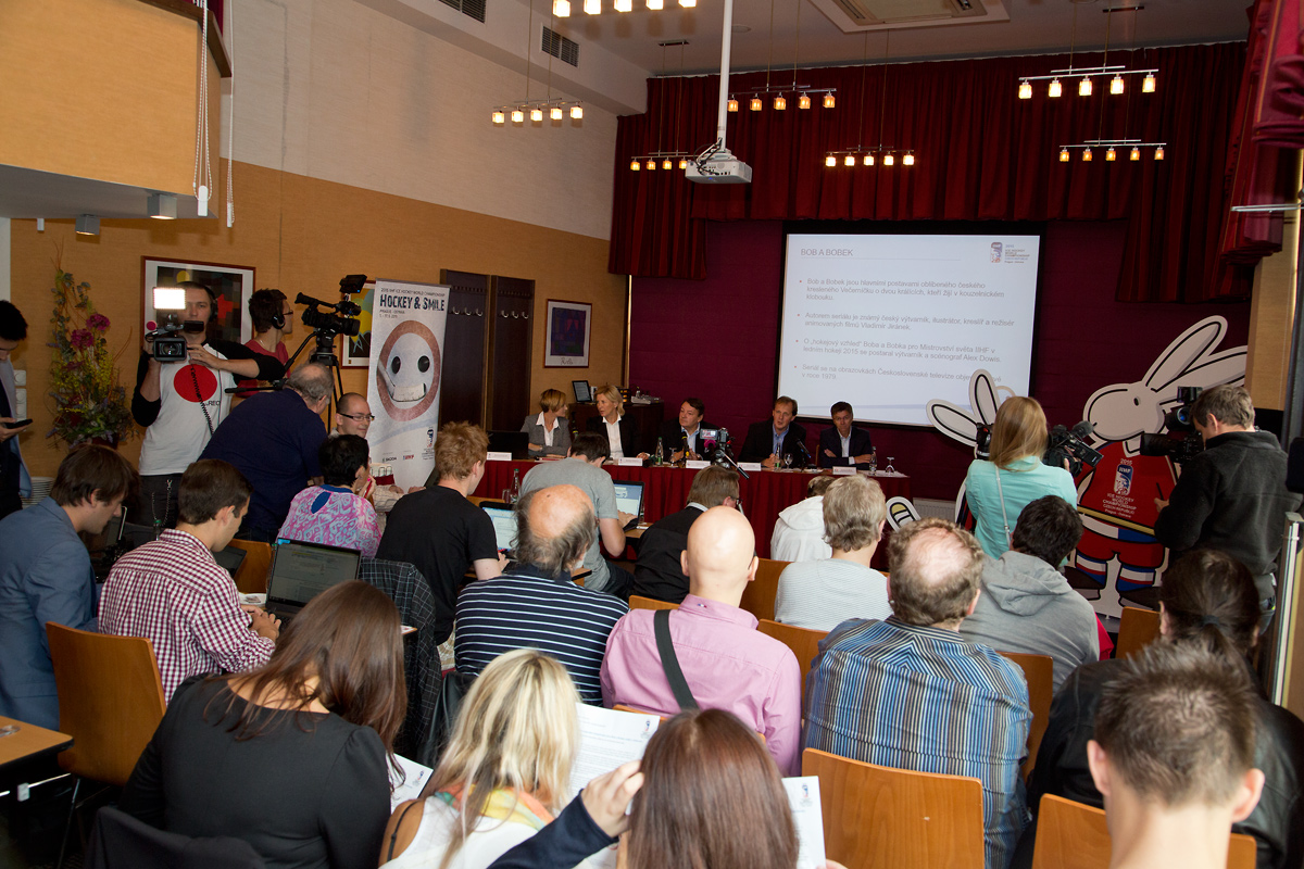 Tisková konference Českého svazu ledního hokeje a České televize