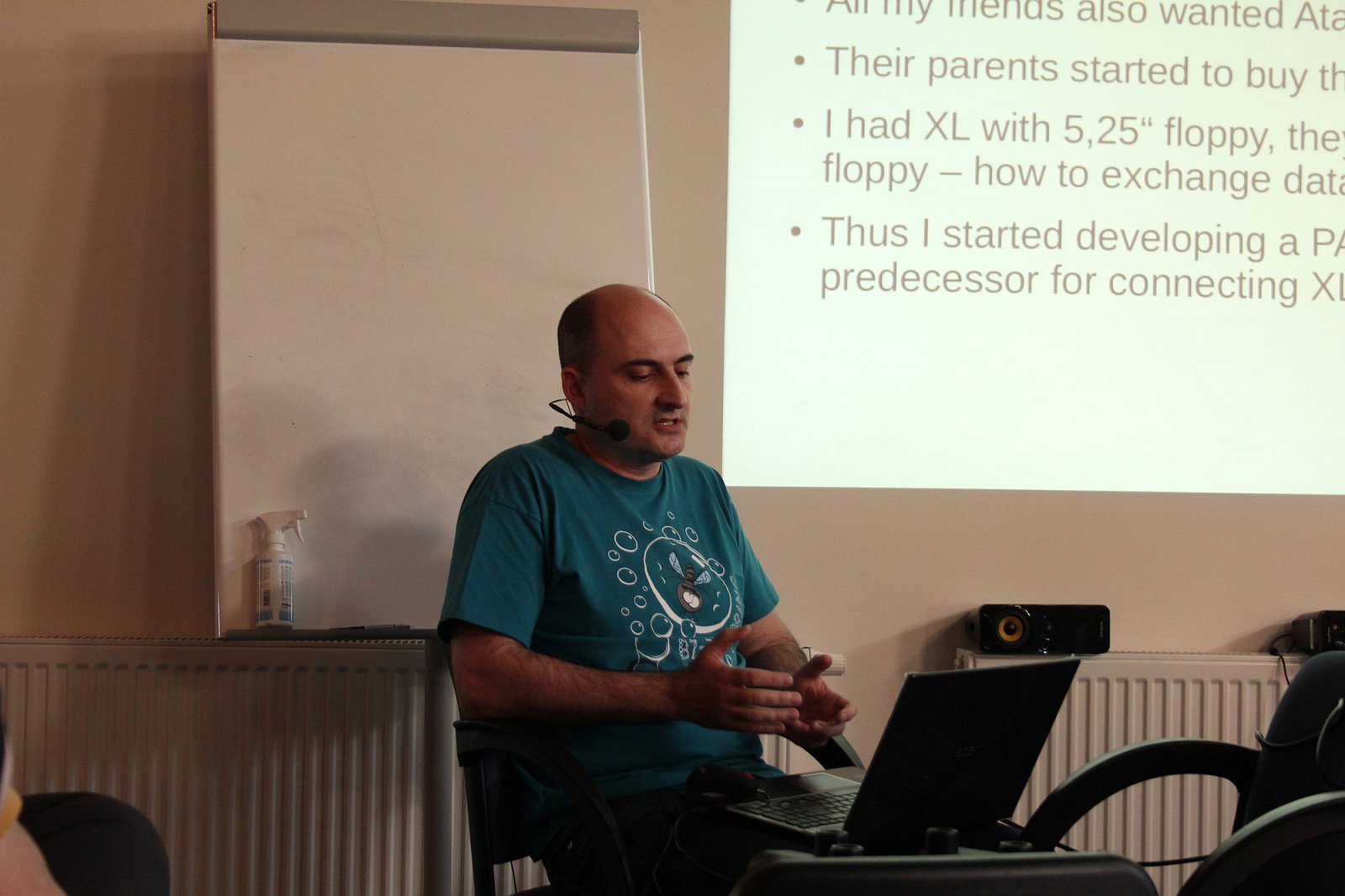 Petr Stehlík přednáší o historii, současnosti a budoucnosti projektu PARCP…