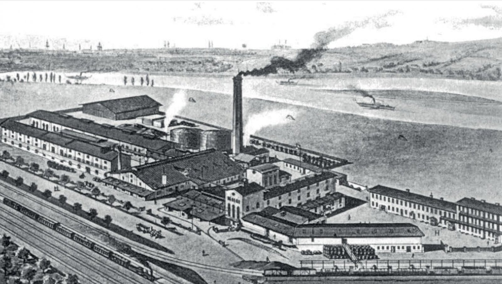 Historické fotky Lihovaru Smíchov