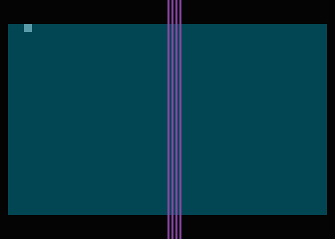 První hráč má nyní odlišný tvar (všechny jeho řádky jsou však stále totožné).