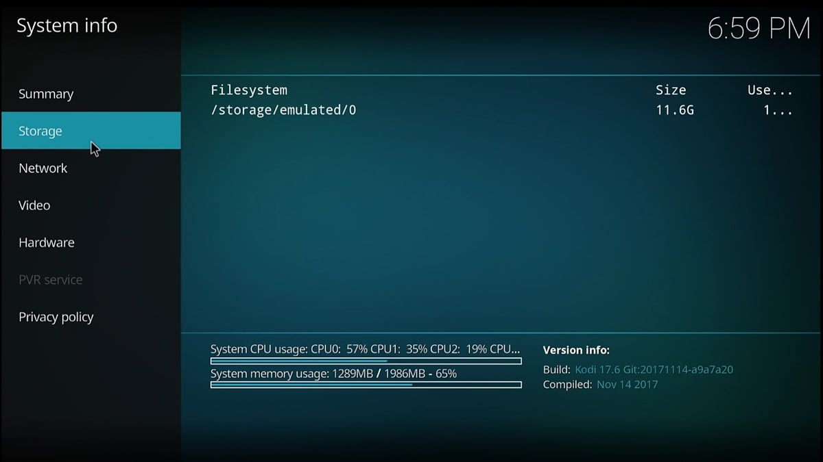 Kodi (nutno nainstalovat)