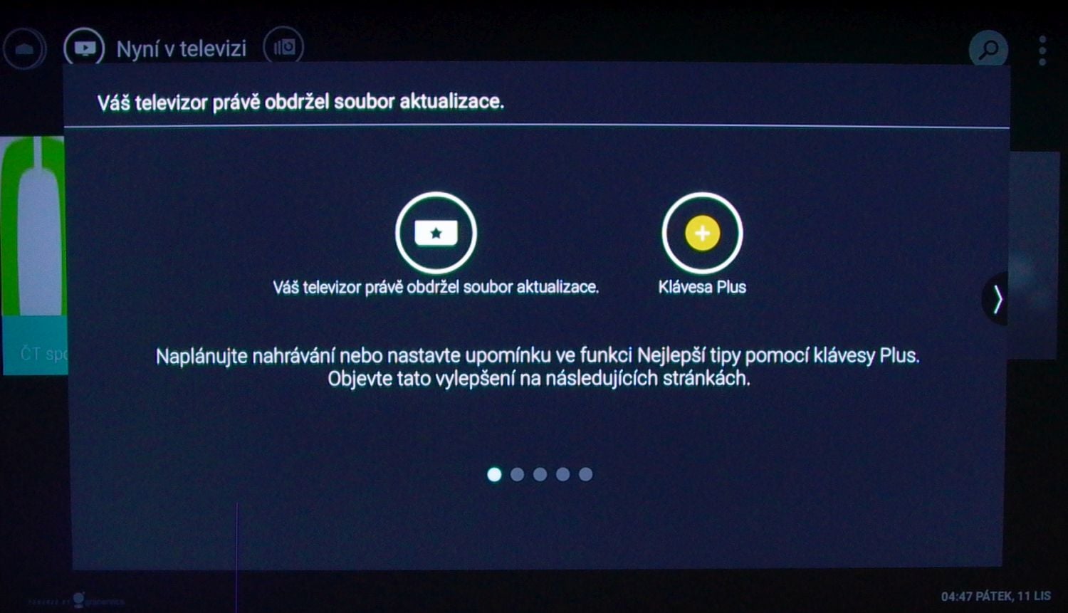 Aktualizace firmwaru dorazila na samém konci testu.