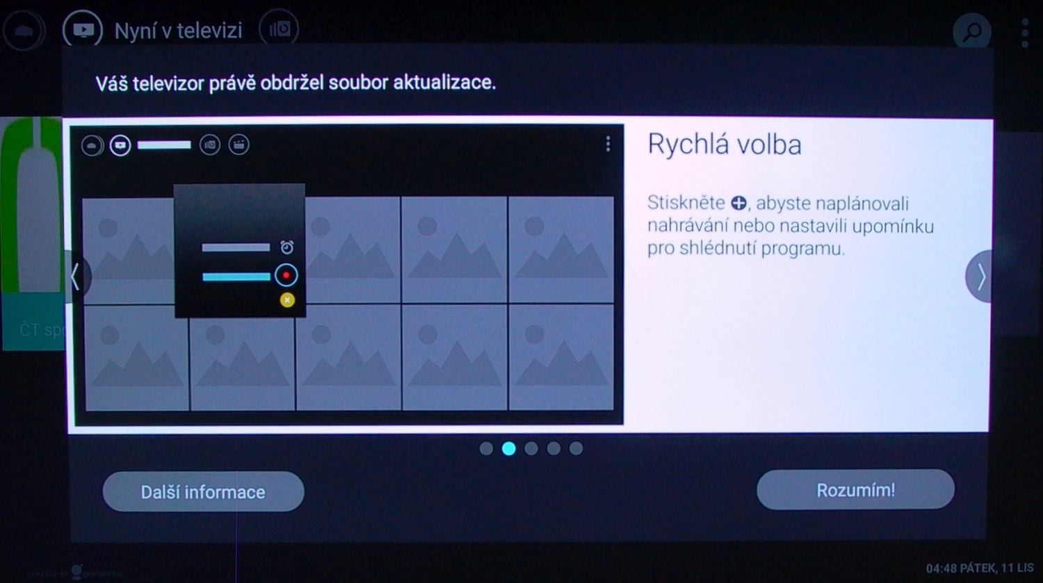 Philips 65PUS7601 - dorazila aktualizace