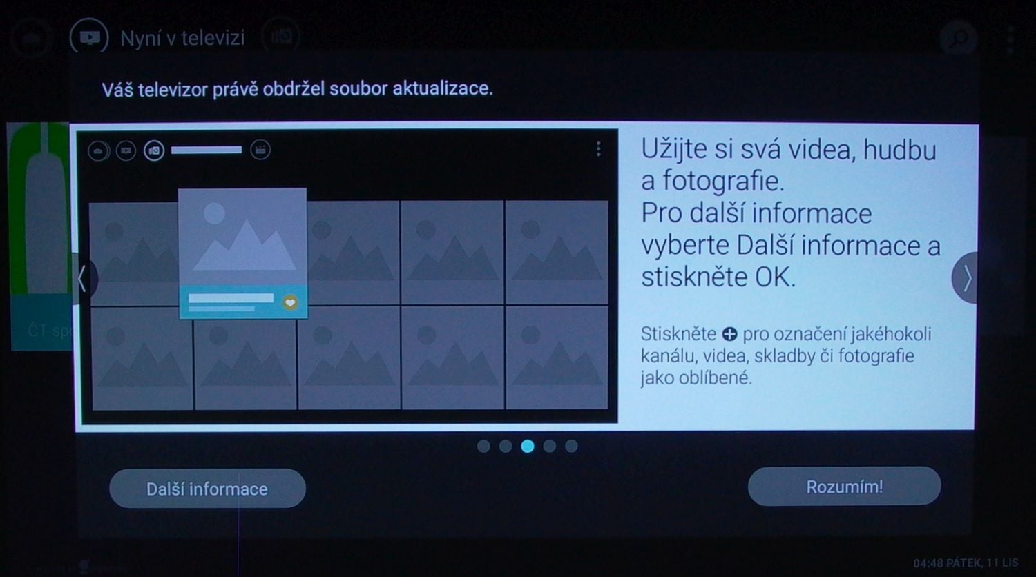Philips 65PUS7601 - dorazila aktualizace