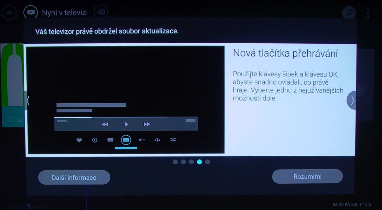 Philips 65PUS7601 - dorazila aktualizace