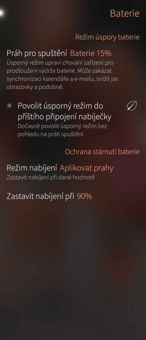 Sailfish OS: nastavení