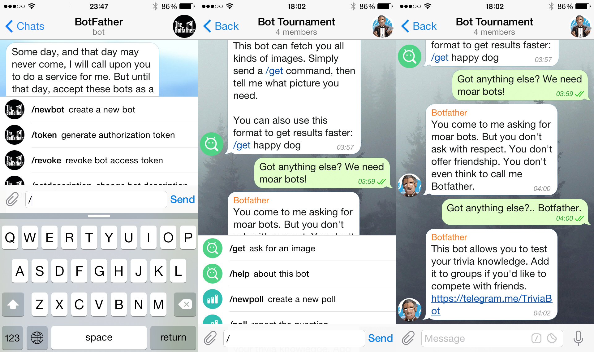 Ukázka interakce s roboty