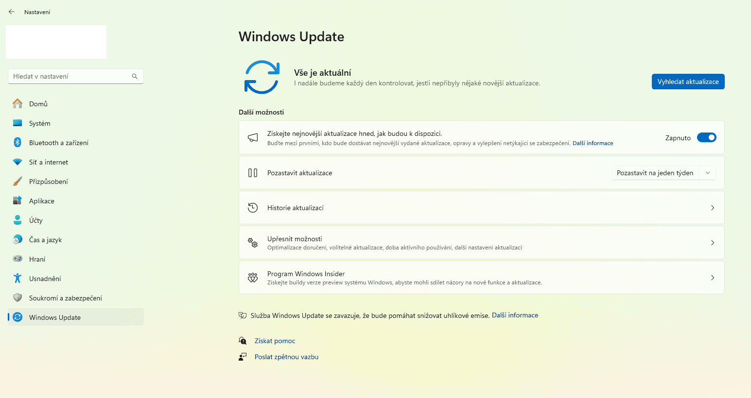 Postup upgradu nepodporovaného počítače na aktuální verzi Windows 11