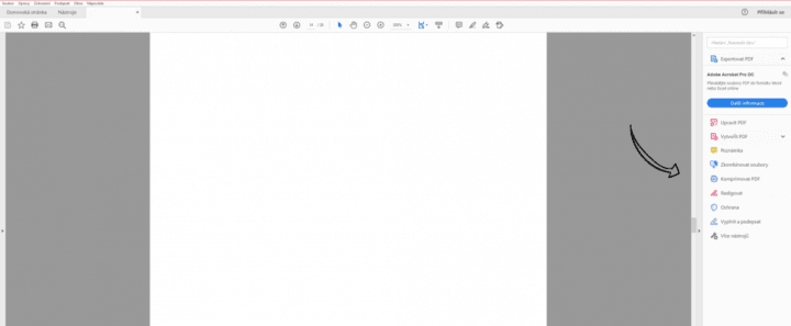 Adobe Acrobat Pro DC kombinace PDF souborů